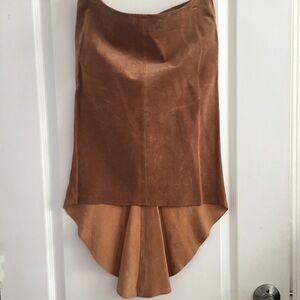 Guess by Marciano genuine suede leather skirt size small petite